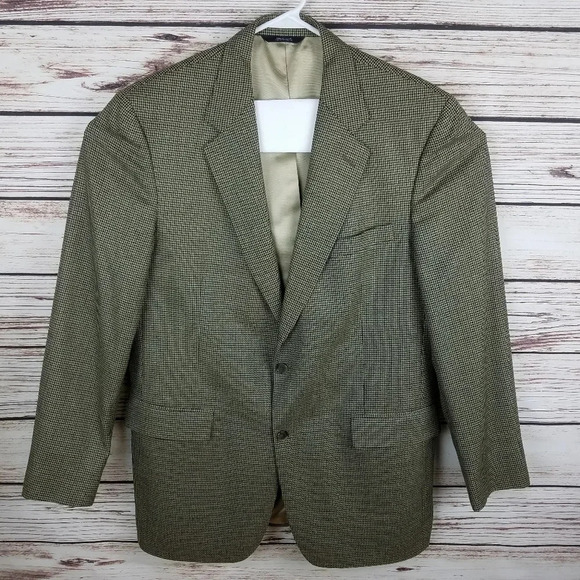 Brooks Brothers 42 XL Houndstooth Blazer Jacket - Picture 1 of 8
